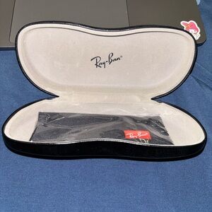 Ray-Ban Black and Cream Glasses Case